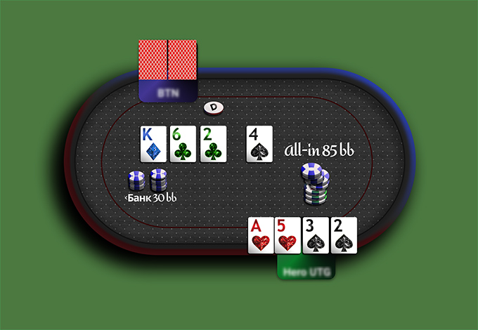 Ставка выше банка в Omaha Hi-Lo