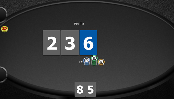 Флеш-дро с гатшотом на флопе