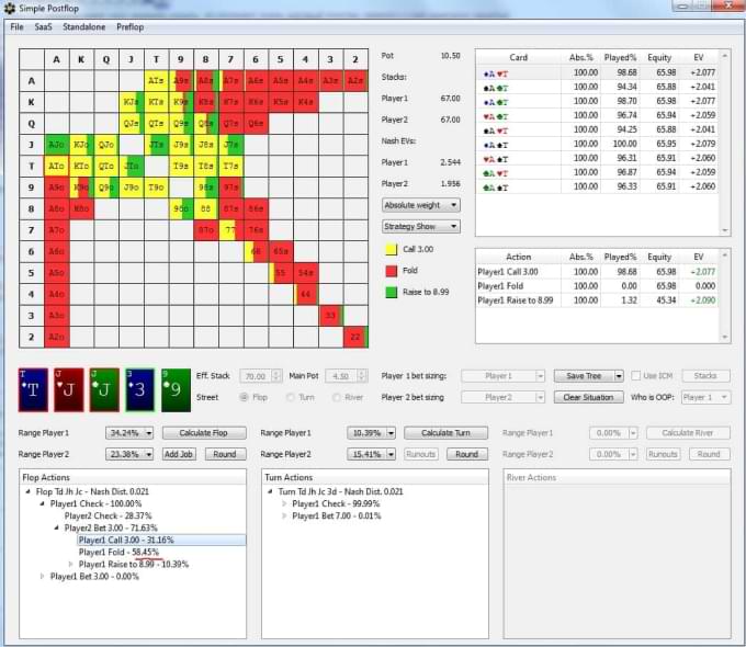 Интерфейс Simple Postflop