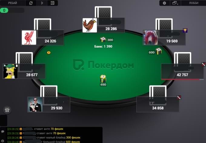 Table on Pokerdom