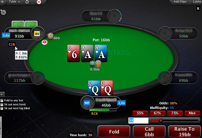 Отображение стола