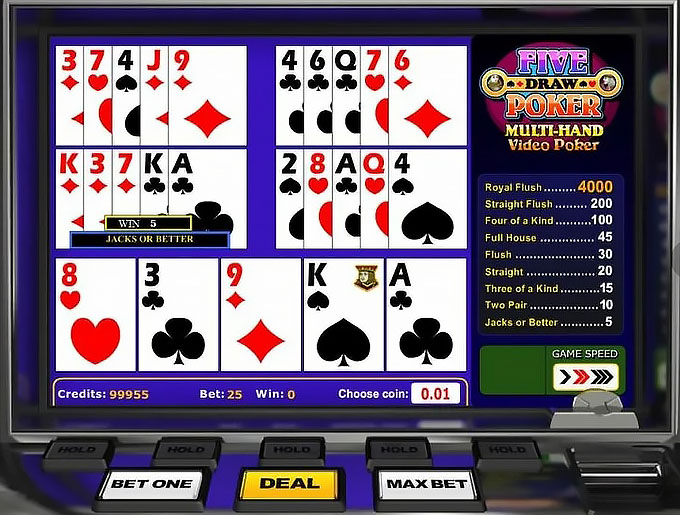 Аппарат с покером Дро