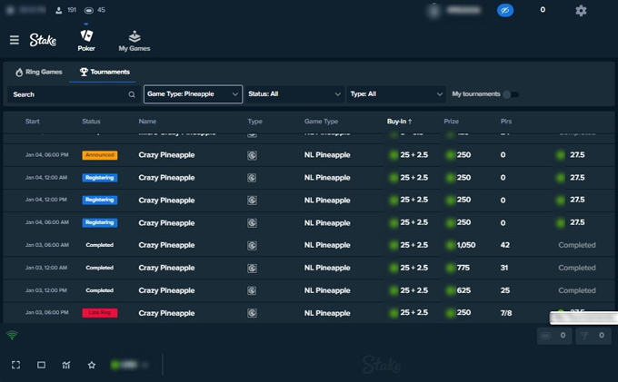 Расписание событий